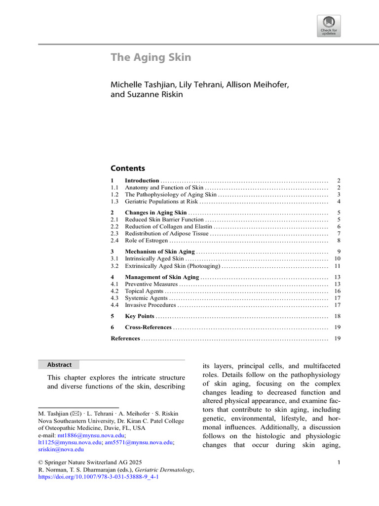 Aging Skin | PDF | Skin | Epidermis