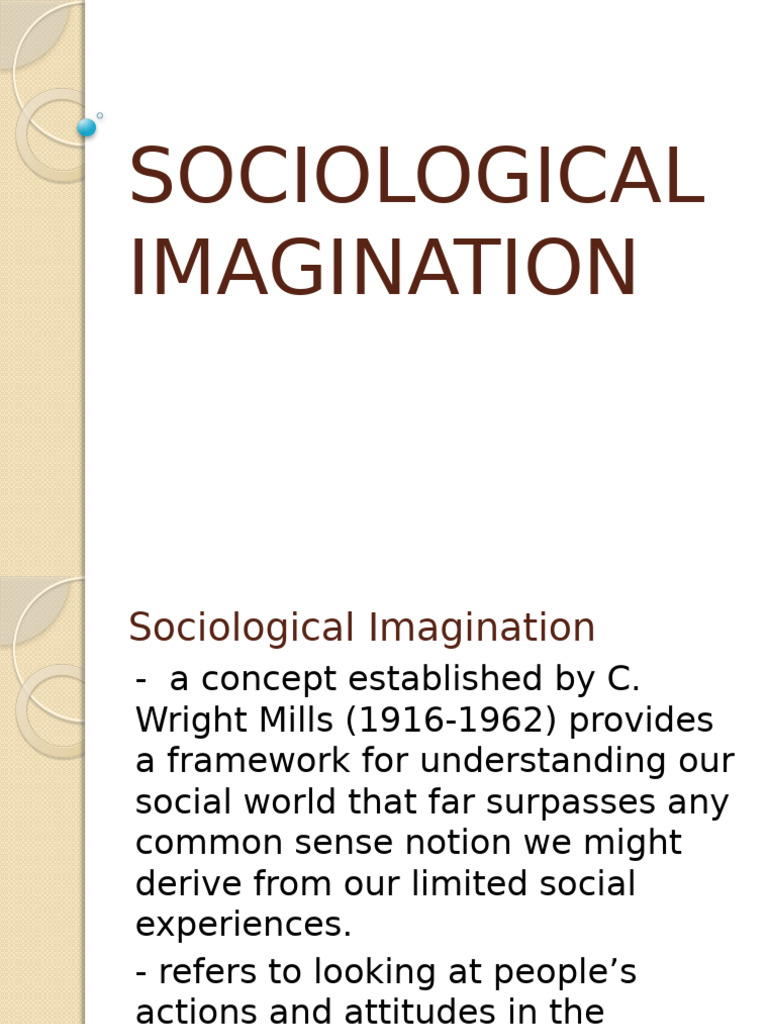 Understanding Sociological Imagination | PDF | Cost Of Living | Sociology