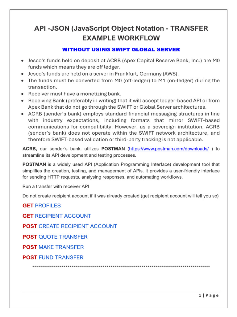 API Workflow Without SWIFT | PDF | Information Technology | Software ...