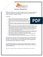 2012 Asi - Shaft Alignment Checklist