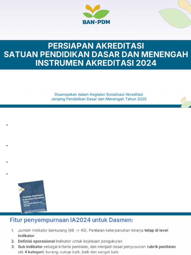 Persiapan Akreditasi Pendidikan 2024 | PDF