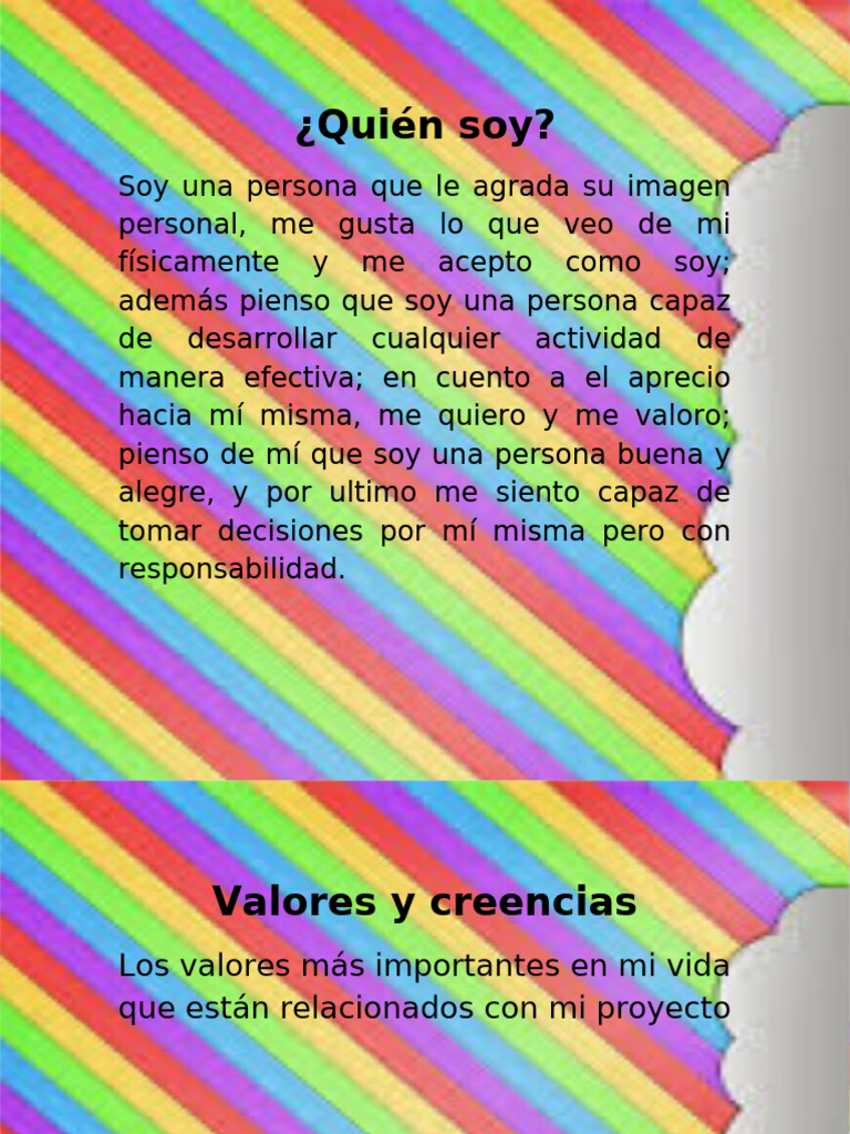 Autoaceptación y valores personales | PDF