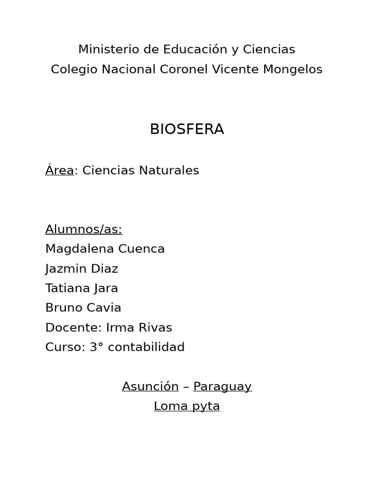 Biosfera 2 | PDF | Entorno natural | Tierra