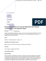 Cases Recuperacao de Piso de Concreto Industrial Com Cimento Autonivelante e Revestimento Epoxi