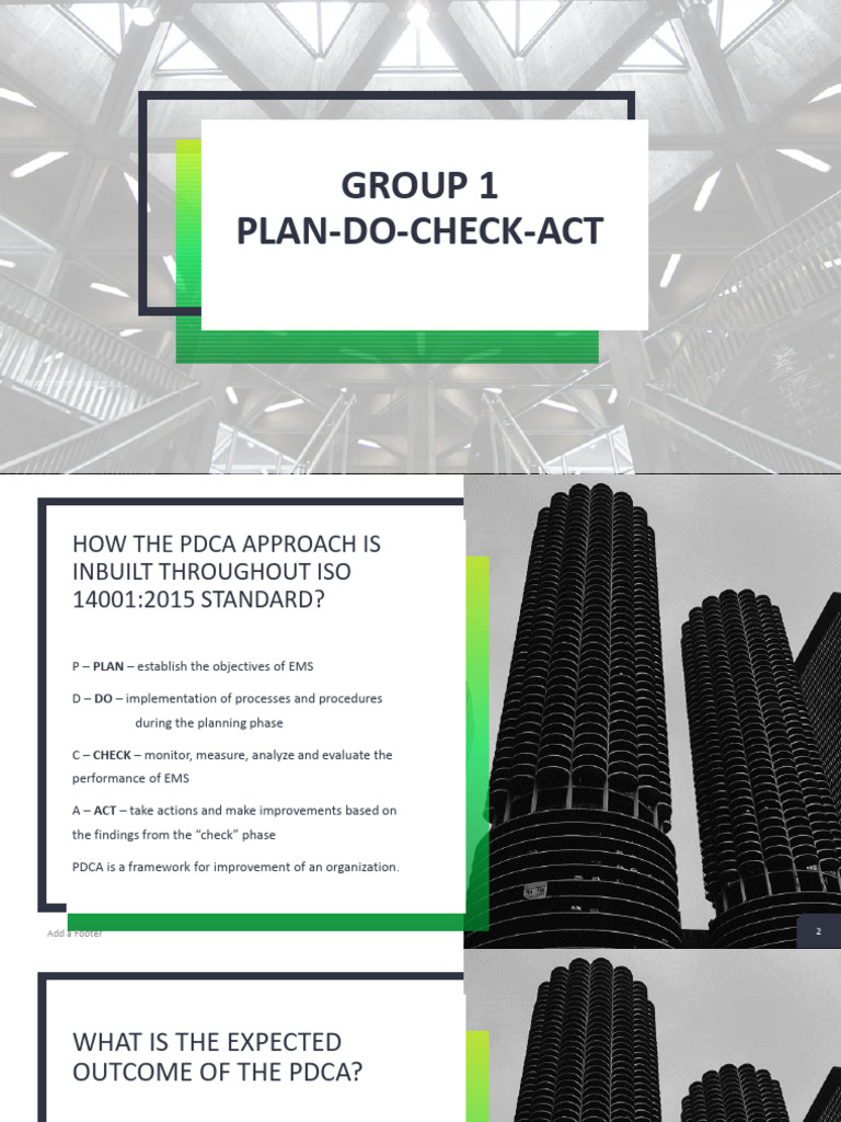 PDCA Framework in ISO 14001:2015 | PDF