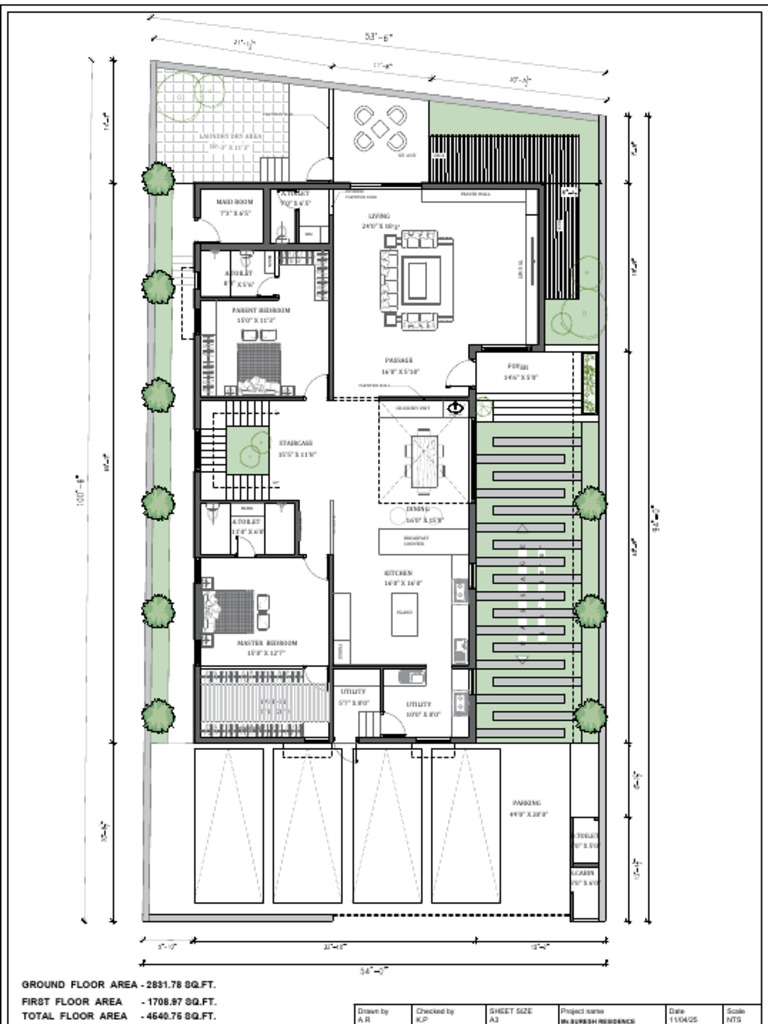 Mr. Suresh Residence Floor Plans | PDF | Interior Design | Room