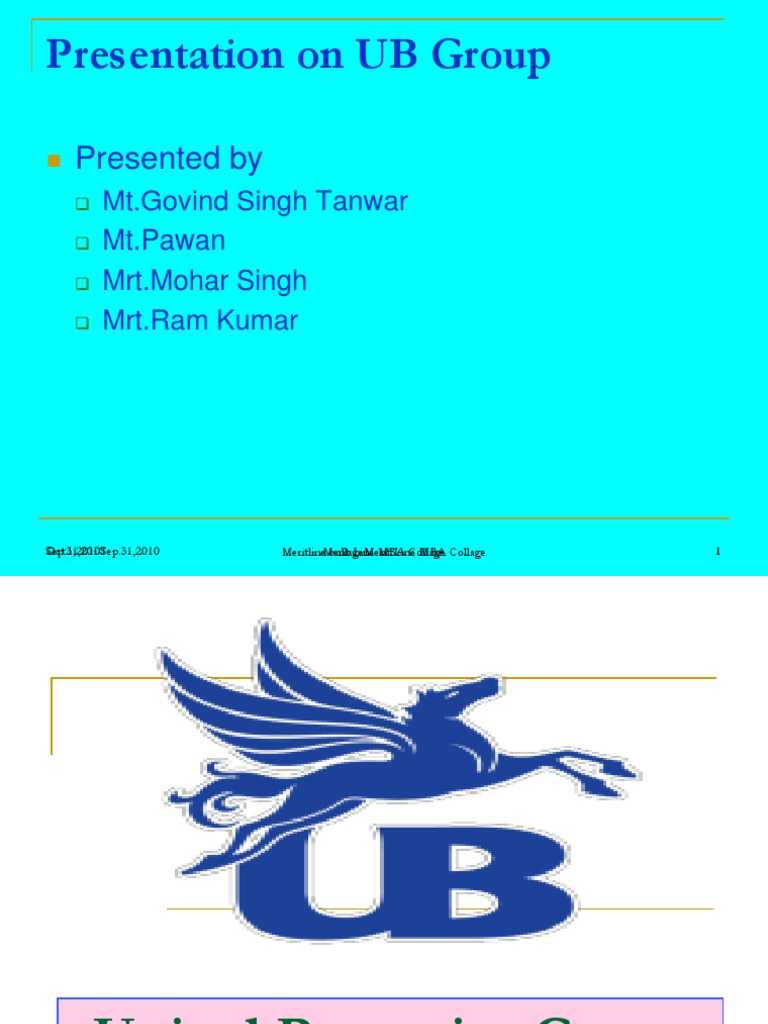 UB Group Overview for MBA Students | PDF | Alcoholic Drinks | Beverages