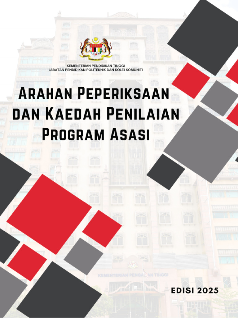 Arahan Peperiksaan Program Asasi Edisi 2025 20 Mac 2025 | PDF