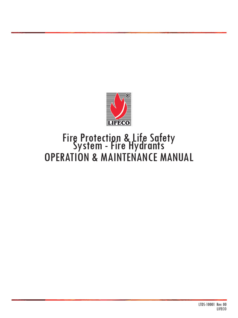 Fire Hydrant Operation & Maintenance Guide | PDF | Valve | Mechanical ...