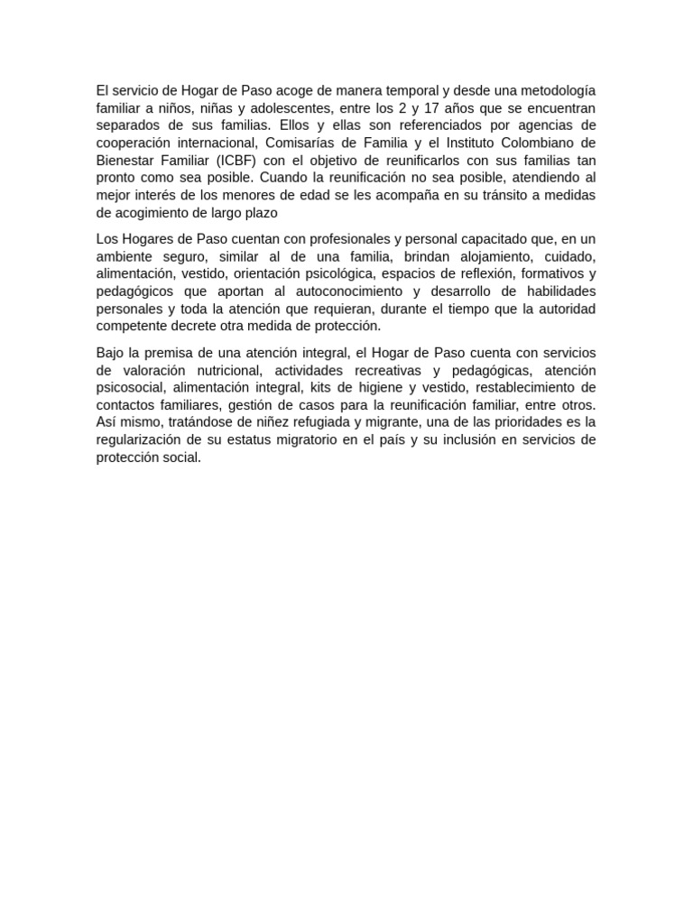 Qué es un Hogar de Paso | PDF