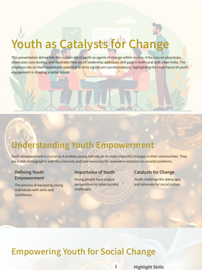 Youth As Catalysts For Change PDF Empowerment Leadership