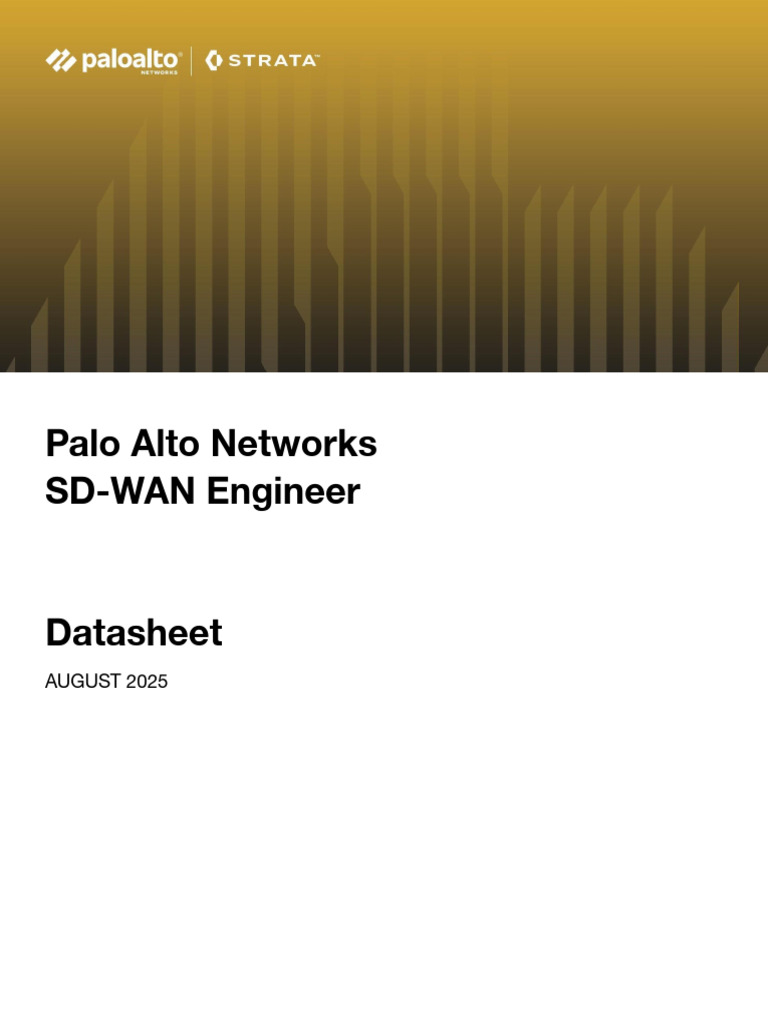 SD Wan Engineer Datasheet | PDF | Computer Network | Computer Science
