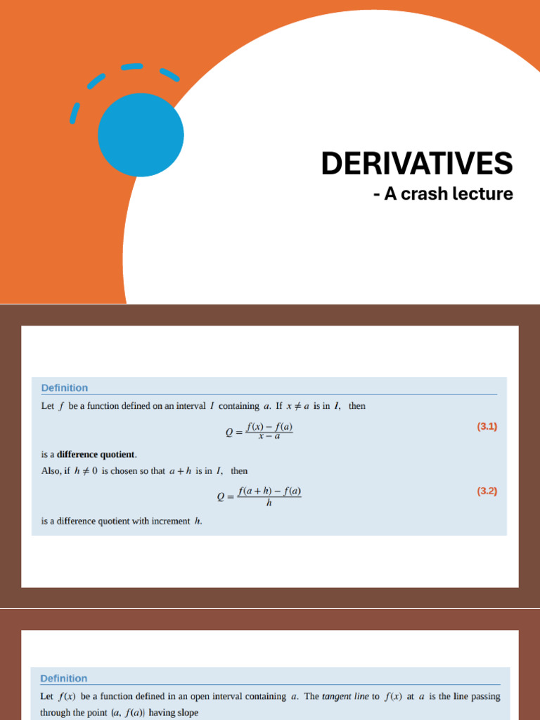 DERIVATIVES | PDF