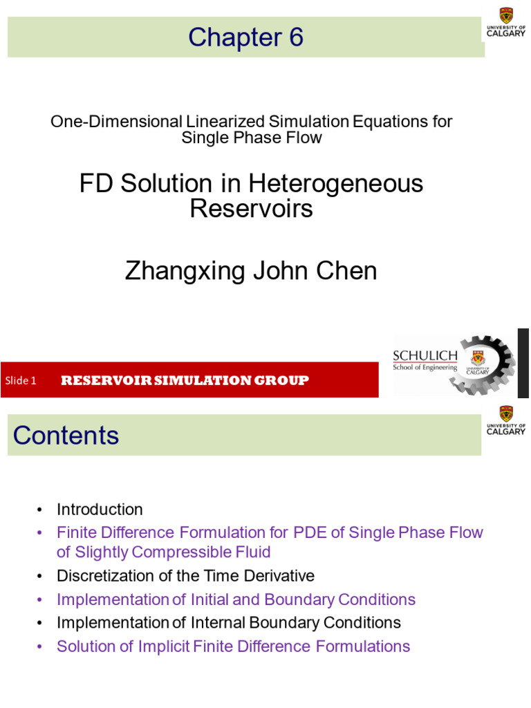 One-Dimensional Flow Simulation Equations | PDF | Fluid Dynamics ...