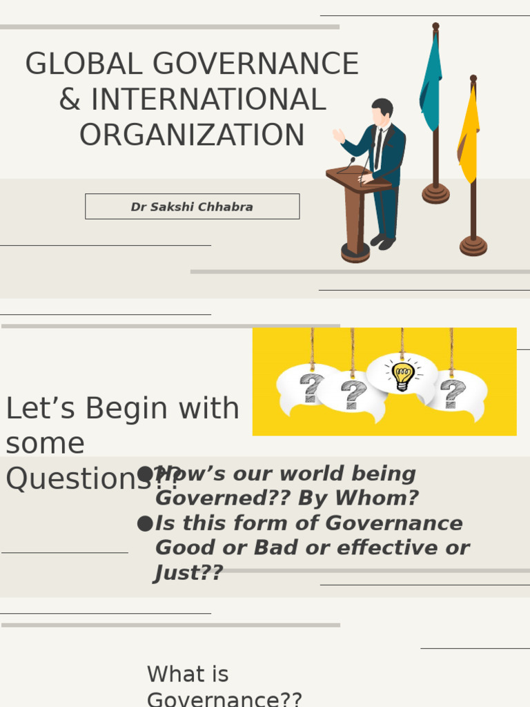 Understanding Global Governance Systems | PDF | Global Governance ...