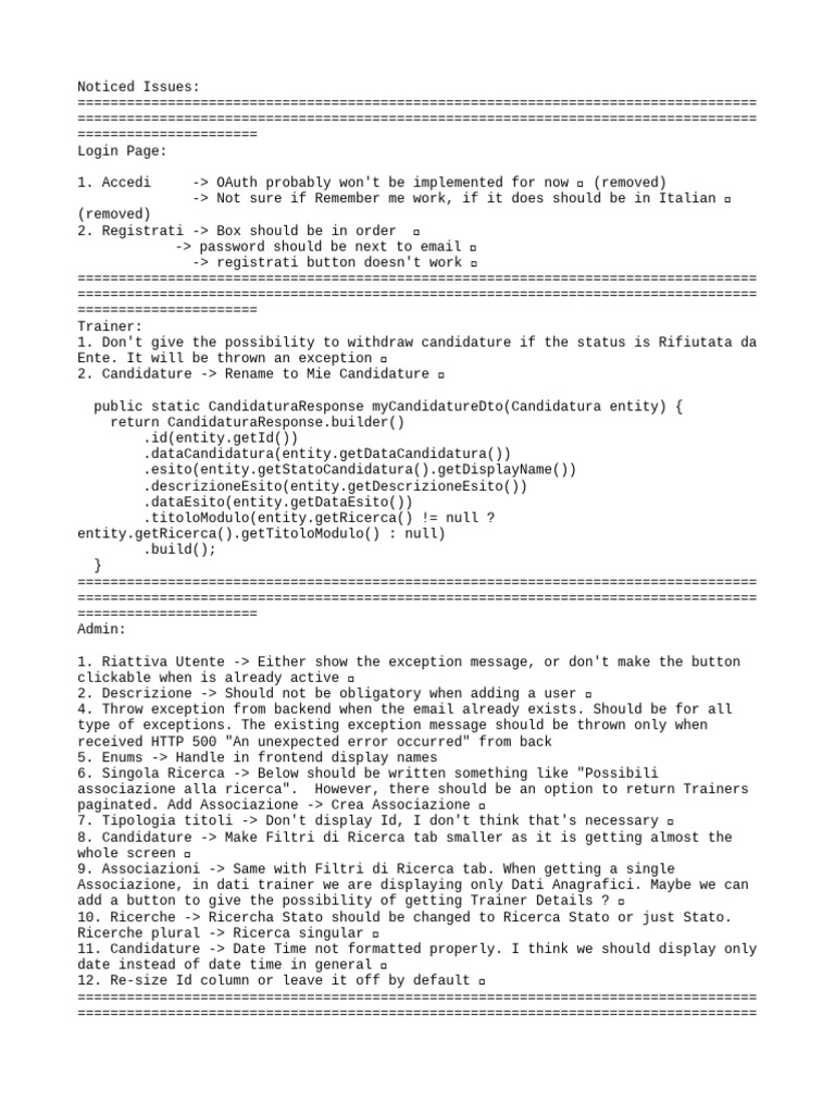 System Issues and Fixes Overview | PDF