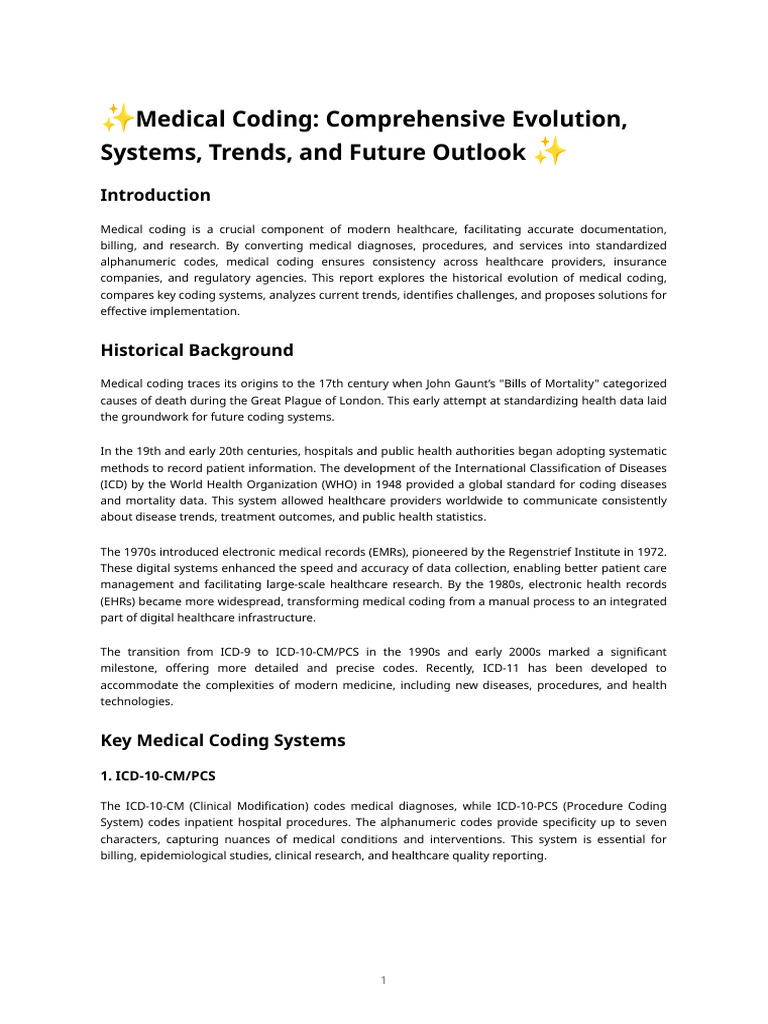 Germany's Medical Coding Market Insights | PDF | Electronic Health ...