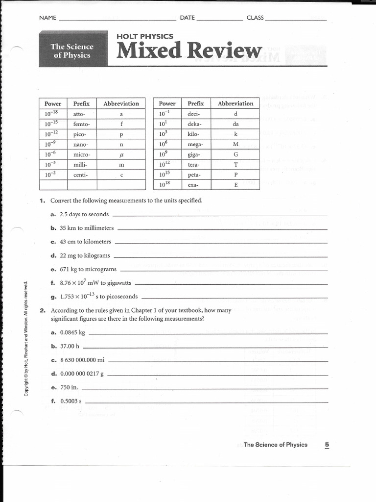 HW# 2 1 Measurements | PDF