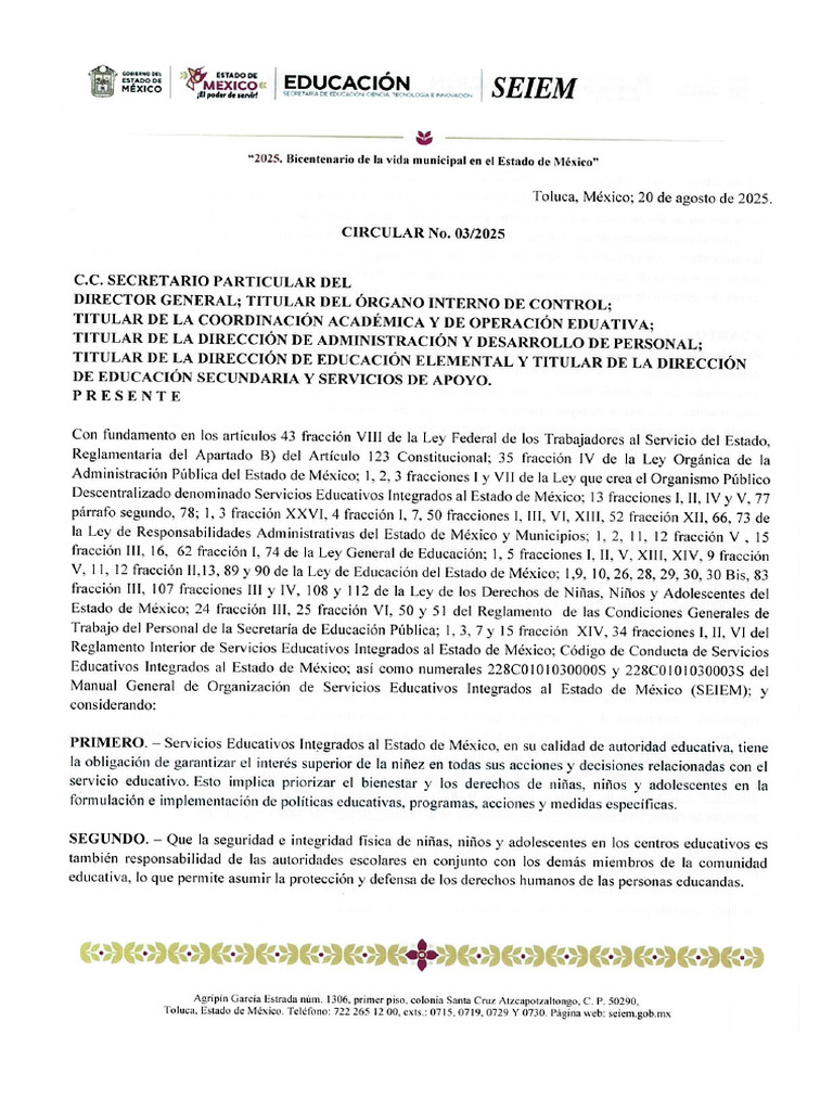 Circular 03 2025 | PDF