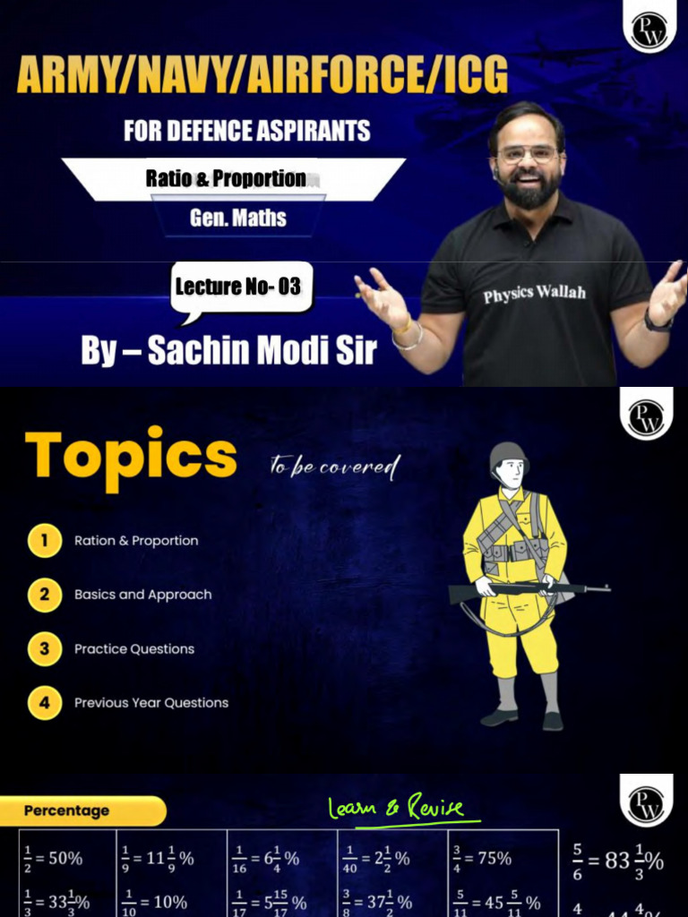 Ratio and Proportion 03 - Class Notes | PDF