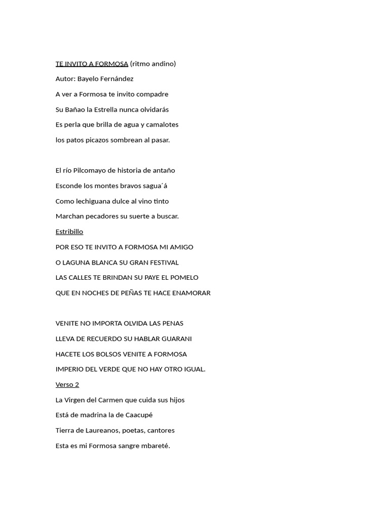 17 - Te Invito A Formosa-1 | PDF