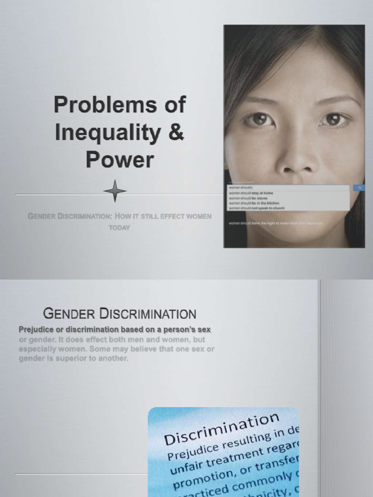 Gender Discrimination Impact on Women Today | PDF | Sexism | Gender