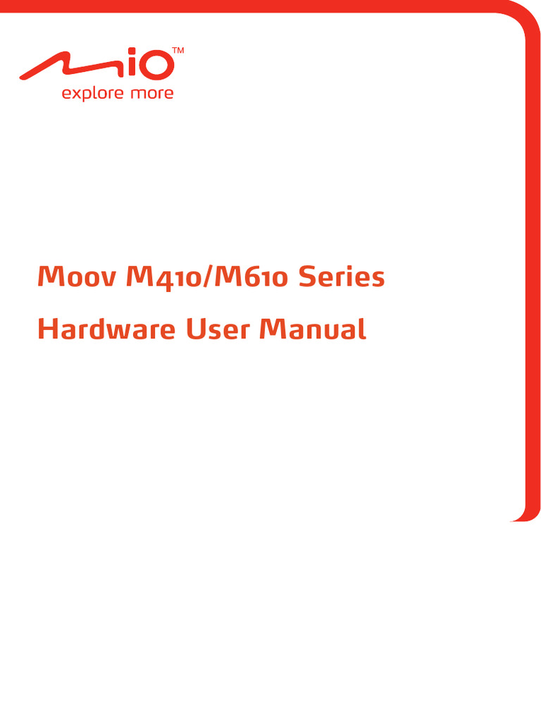 Mio Moov M410 & M610 - User Manual - A5 - EN | PDF | Battery Charger ...
