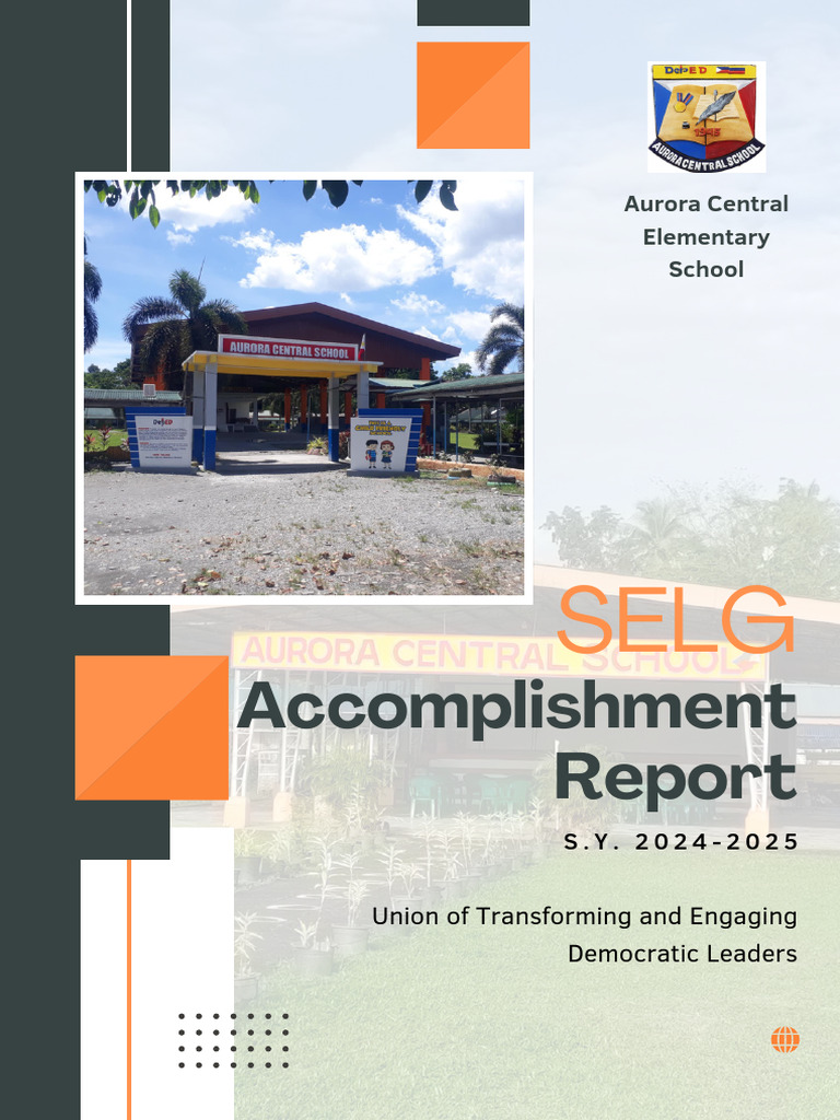 SELG Accomplishment Report 2024-2025 | PDF | Teachers | Learning
