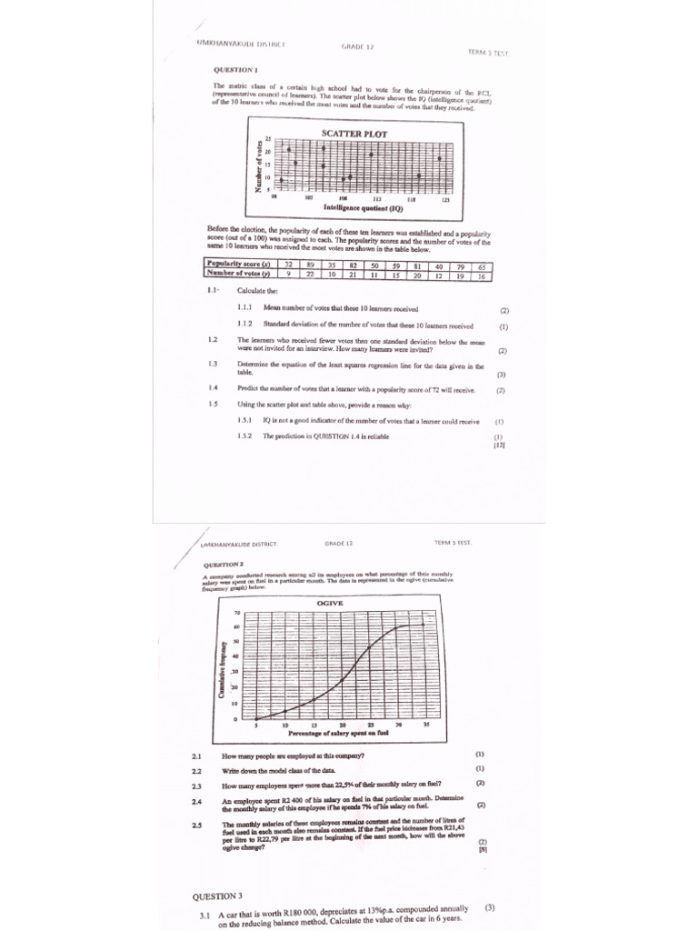 Mathematics Assignment | PDF