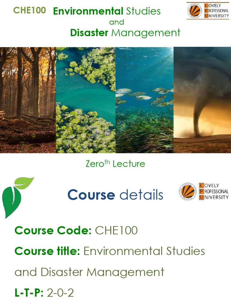 Environmental Studies & Disaster Management | PDF | Natural Disasters ...