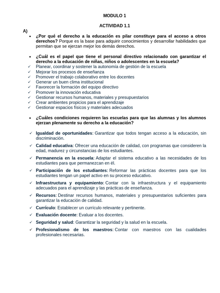 Derecho a la Educación y su Importancia | PDF | Derechos humanos ...