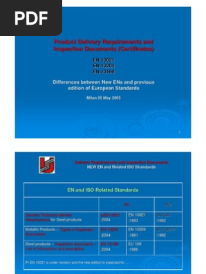 En 10204 Pdf Specification Technical Standard Business Process