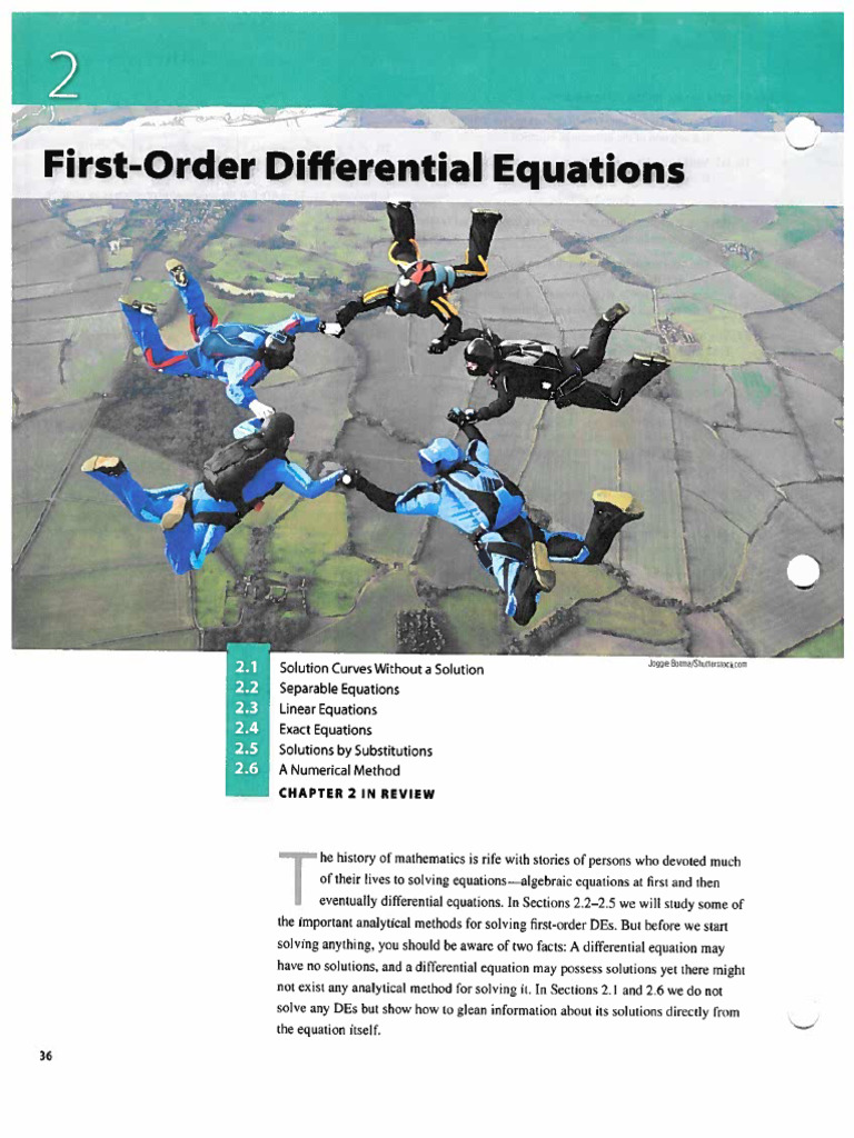 First-Order Differential Equations | PDF