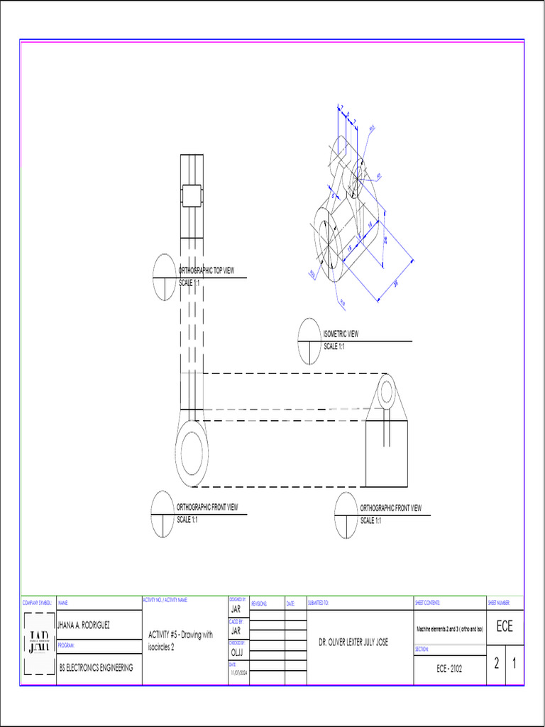 Isometric and Orthographic Drawing Guide | PDF | Technical Drawing