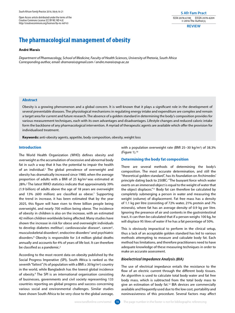 Understanding Obesity Management Strategies | PDF | Body Mass Index ...