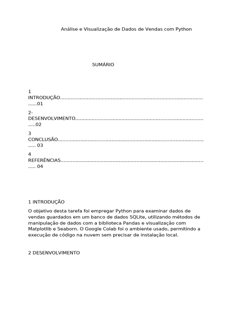 Análise de Vendas com Python e Pandas | PDF | Dados | Python (linguagem ...