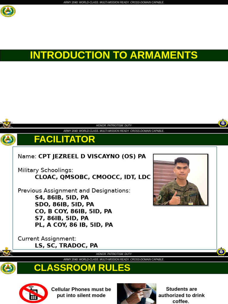 Army 2040 Armaments Overview Guide | PDF | Gun Barrel | Bullet