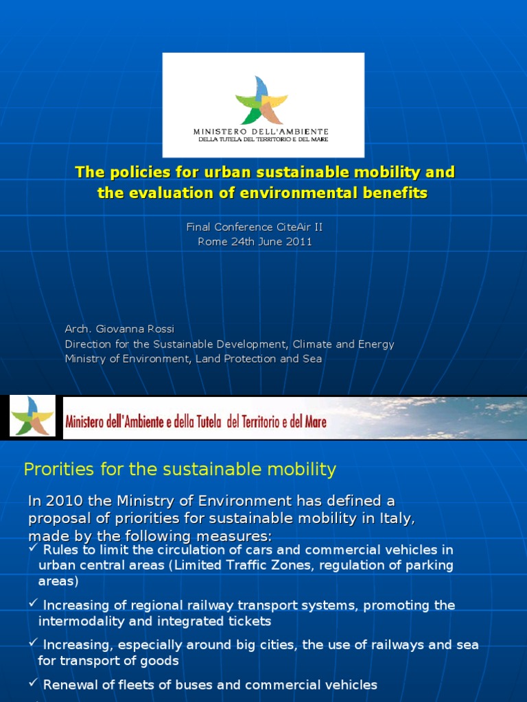 Urban Sustainable Mobility Policies | PDF | Sustainable Transport ...