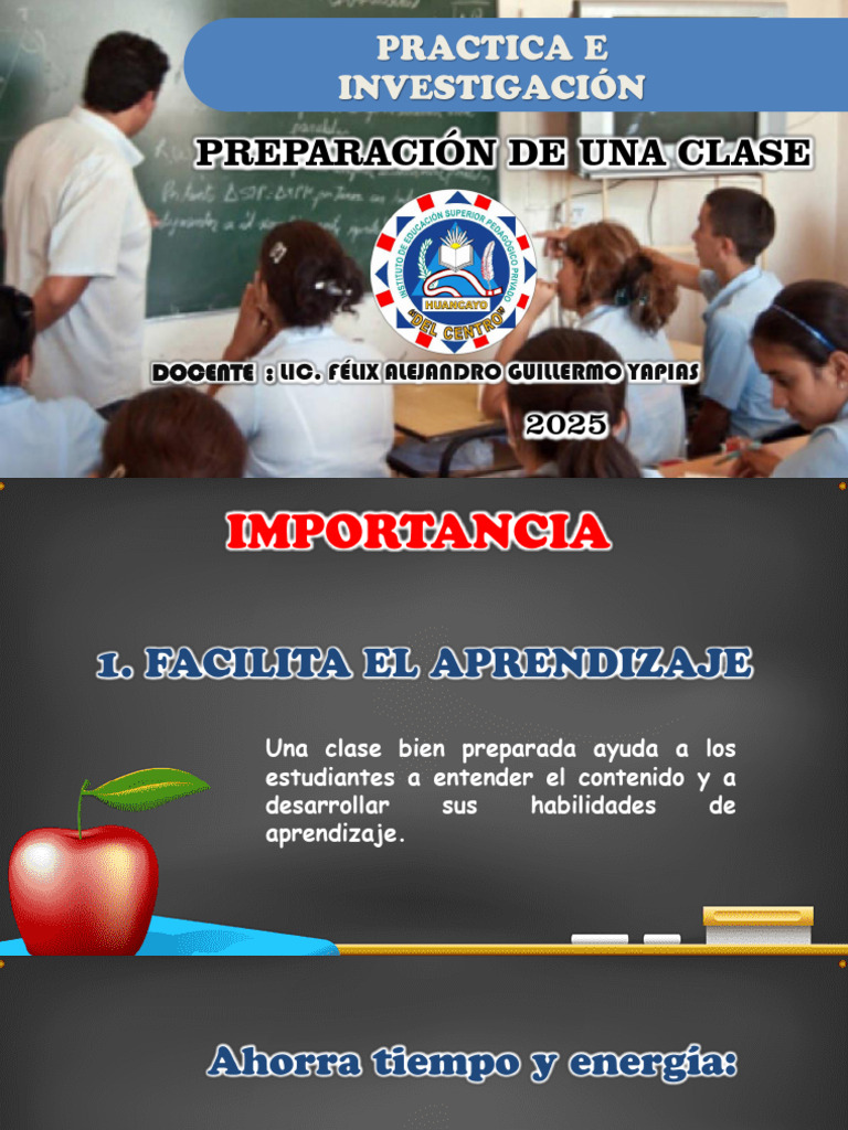 Claves para Preparar una Clase Efectiva | PDF | Maestros | Aprendizaje