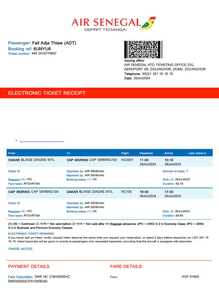 Adja Thiaw Fall, 28jun 1100 Dakar | PDF