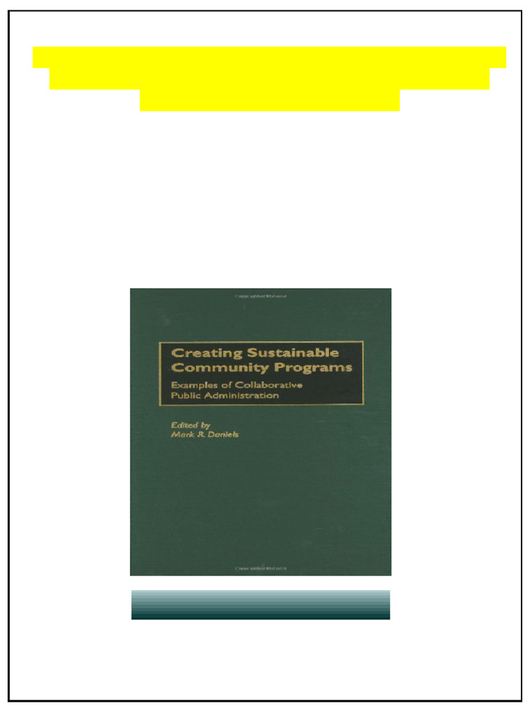 Creating Sustainable Community Programs Examples of Collaborative ...