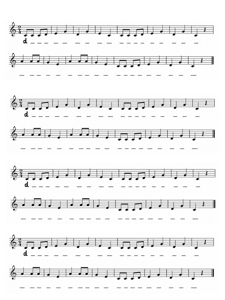 Button You Must Wander (To Fill in Solfa Notes) | PDF