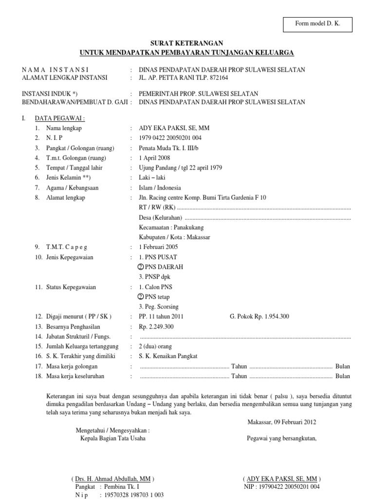 Surat Melayu Untuk Keluarga