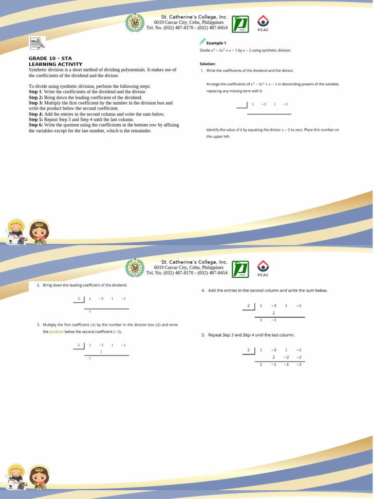 Grade 10 - Sta Math Learning Module and Activities | PDF