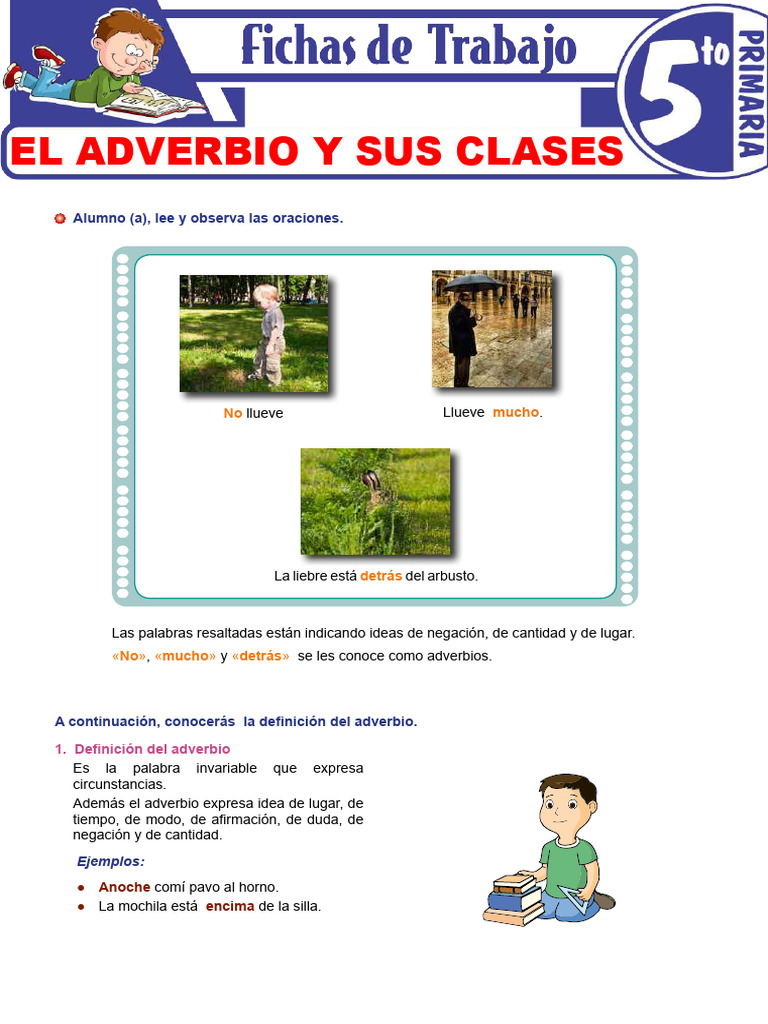 Clases y actividades de adverbios | PDF | Adverbio | Unidades Semánticas