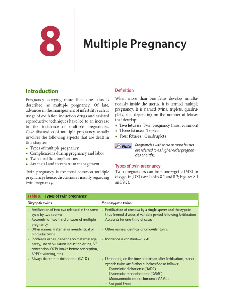 Clinical Obstetrics and Gynecology 2e Sharmila Split 167 | PDF | Twin ...