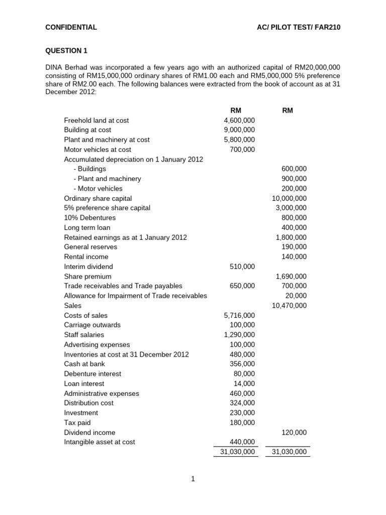 Financial Statements Preparation Guide | PDF | Depreciation | Fixed Asset