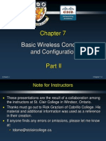 Basic Wireless Concepts and Configuration: CCNA3-1 Chapter 7-2