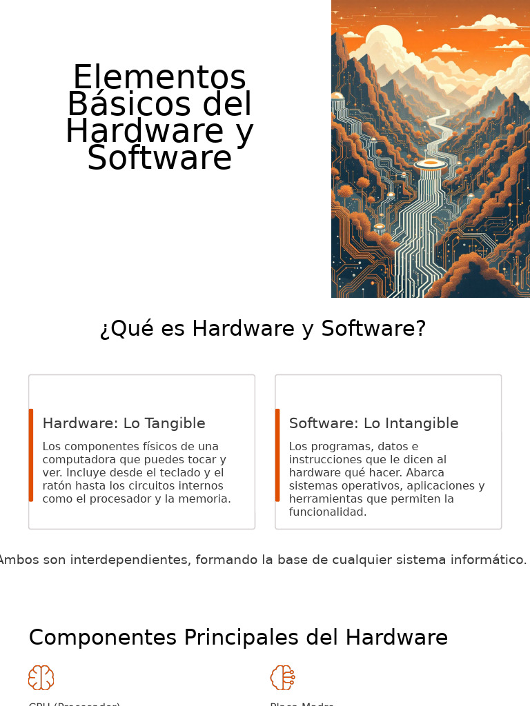 Elementos Clave de Hardware y Software | PDF | Hardware de la ...
