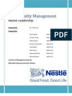 Total Quality Management: Nestlé Leadership